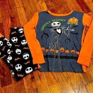 Disneys THE NIGHTMARE BEFOREHAND CHRISTMAS Pj set size 8.